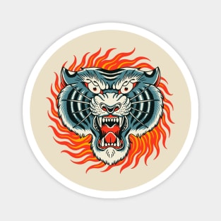 Fire Tiger Magnet